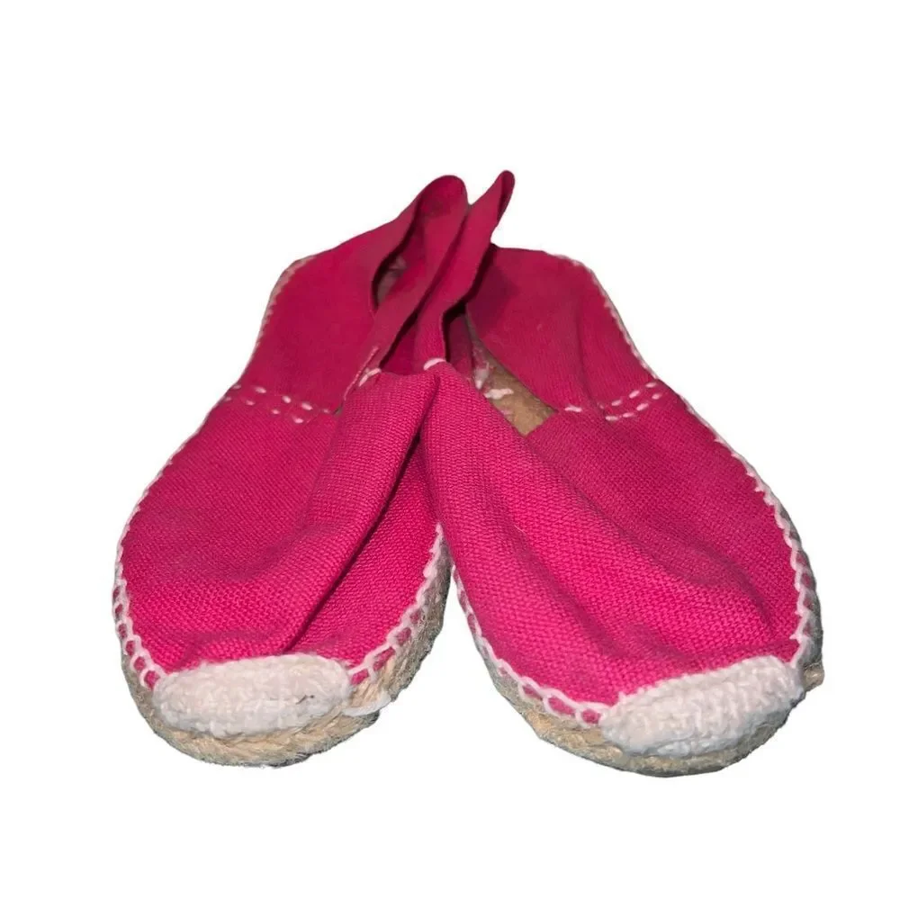 Cosido A Mano Bright Pink Espadrille‎ flats EU size 35 / US size 5